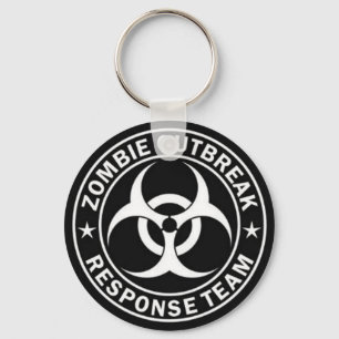 Chaveiro equipe de resposta a surtos de zombie