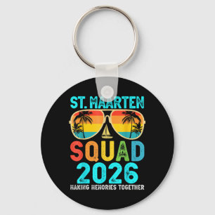 Chaveiro Equipe de St Maarten 2026 Férias Amigo Família