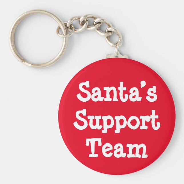 Chaveiro Equipe de suporte dos papais noeis (Frente)