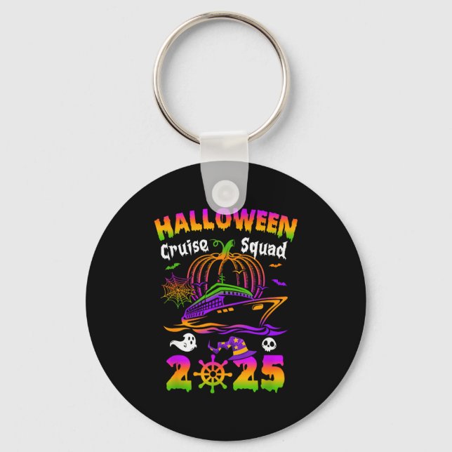 Chaveiro Equipe do Cruzeiro de Halloween 2025 Abóbora Tempo (Frente)