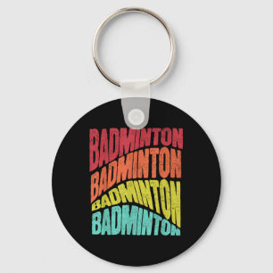 Chaveiro Equipe Esportiva de Badminton com Vibe Retro Groov