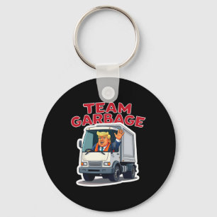 Chaveiro Equipe Garbyge Trump engraçado dirigindo um caminh