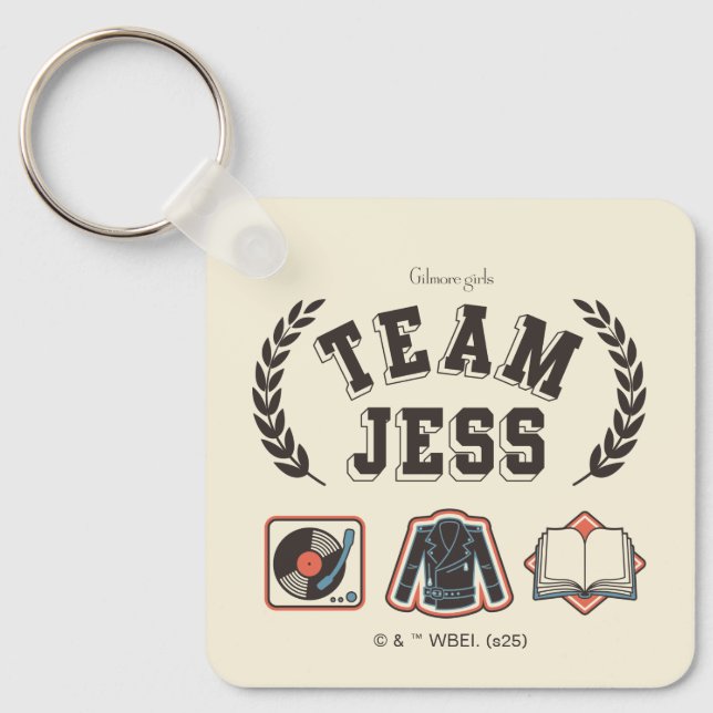 Chaveiro Equipe Jess Gilmore Girls Design (Frente)