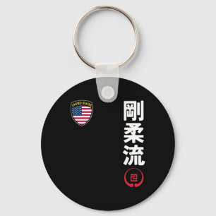 Chaveiro Equipe Karate Goju Ryu Marca Usa Kanji Japonês Mar