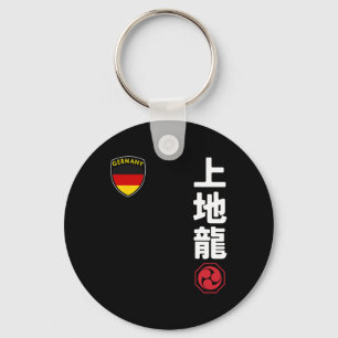 Chaveiro Equipe Karate Uechi Ryu Bandeira Alemã Japonesa