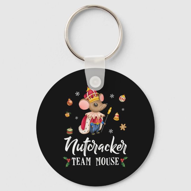 Chaveiro Equipe Mouse Nutcracker Dança de Natal Diversão So (Frente)