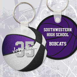 Chaveiro Equipe negra roxa colorido basquetebol masculino