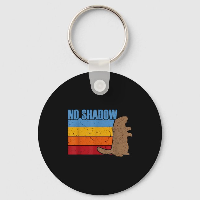 Chaveiro Equipe No Shadow Groundhog - Vintage Retro Groundh (Frente)