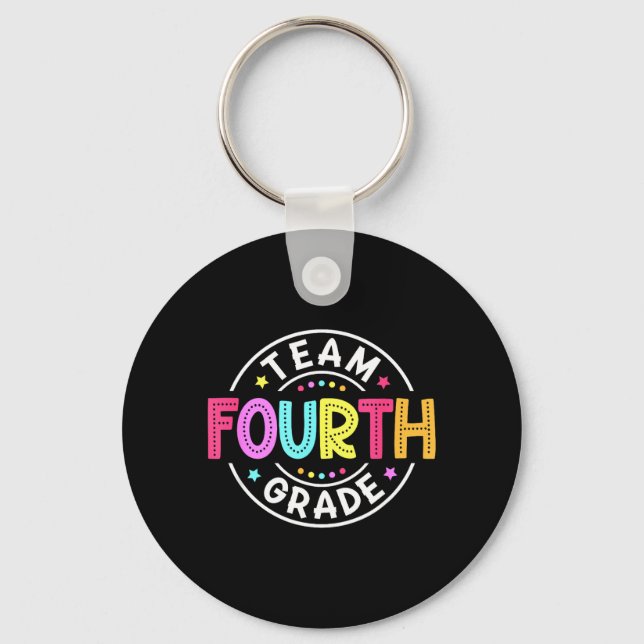 Chaveiro Equipe Professor da Quarta Série de Volta à Escola (Frente)