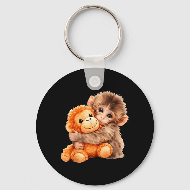 Chaveiro Equipe Punch Baby Monkey Punch Tendência Meme Gráf (Frente)