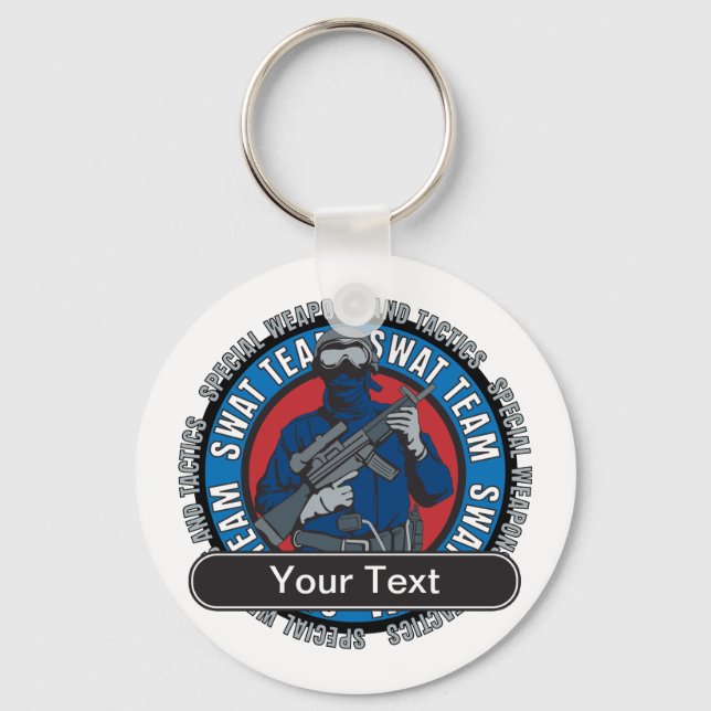 Chaveiro Equipe SWAT Personalizada (Frente)