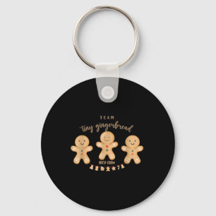 Chaveiro Equipe Tiny Gingerpão NICU Enfermeira de Natal Ho