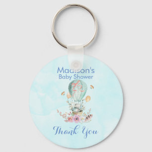 Chaveiro Equitação bonito do coelho em um chá de fraldas