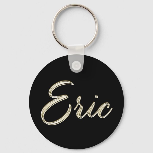 Chaveiro Eric Name Whitegold Button Schlüsselanhänger (Frente)