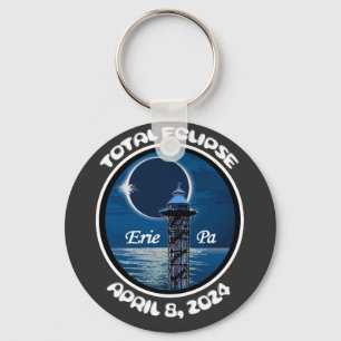 Chaveiro Erie Pensilvânia Total Solar Eclipse abril de 2024