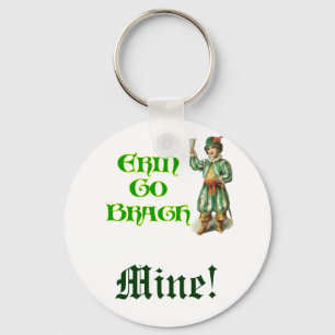 Chaveiro Erin Go Braugh Personalizável Dito Irlandês