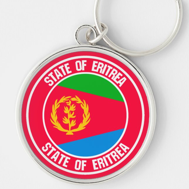 Chaveiro Eritreia Round Emblem (Frente)