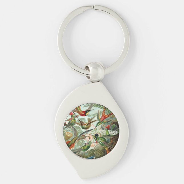Chaveiro Ernst Haeckel Hummingbird - Formas de Arte da Natu (Frente)