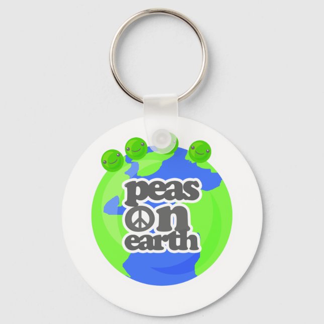 Chaveiro Ervilhas na Terra (Frente)