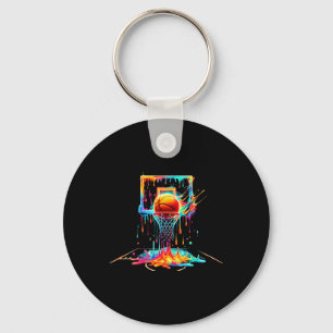 Chaveiro Esboço Colorido Pingando Cor Splash Hoop Net Dri