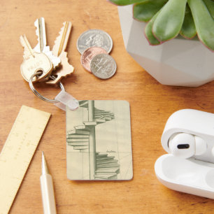 Chaveiro Escadas Arquitetônicas Antigas, Escada em Espiral