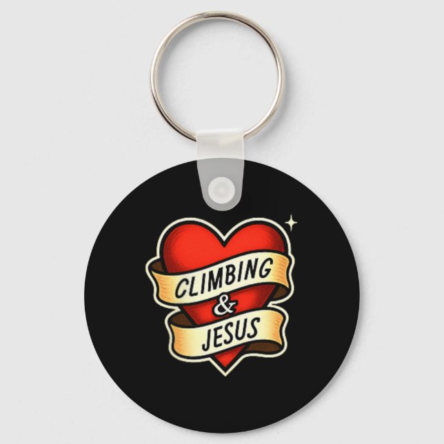 Chaveiro Escalada e Jesus Cristão  (Frente)