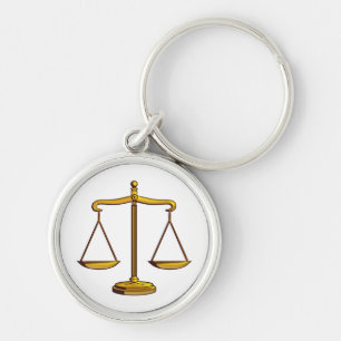 Chaveiro Escalas clássicas de advogados de justiça