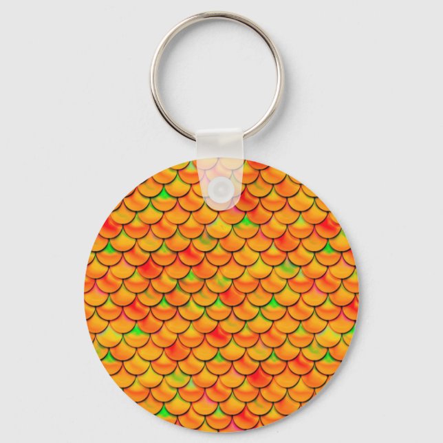 Chaveiro Escalas laranja e verde de queda (Frente)