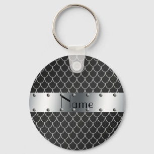 Chaveiro Escalas pretas conhecidas personalizadas do dragã