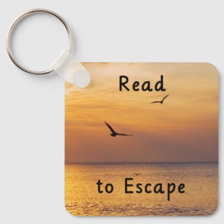 Chaveiro Escape to Read Keychain | Book Lover Reading Quote