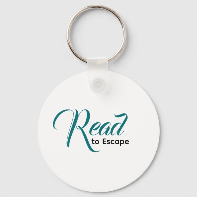 Chaveiro Escape to Read Keychain | Literary Gift (Frente)