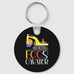 Chaveiro Escavador Feliz Páscoa Excavadeira Engraçada Caçan