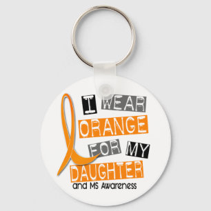 Chaveiro Esclerose múltipla do MS eu visto a laranja para