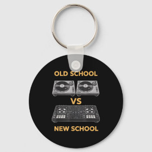Chaveiro Escola antiga vs nova escola dj mesa giratória vs 