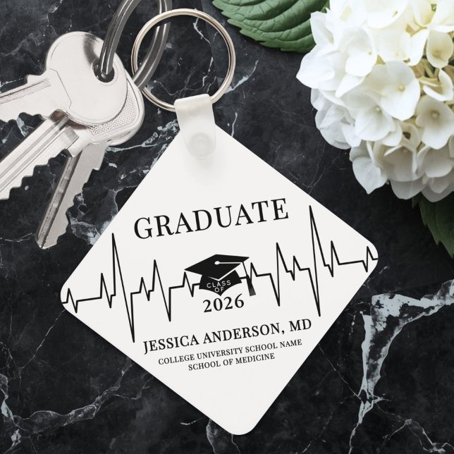 Chaveiro Escola de Enfermagem Médico (Nursing Medical School Graduation keychain)