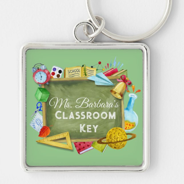Chaveiro Escola de Professores Personalizados (Frente)