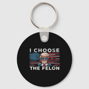 Chaveiro Escolha The Felon Funny Trump 2024 Republican Patr