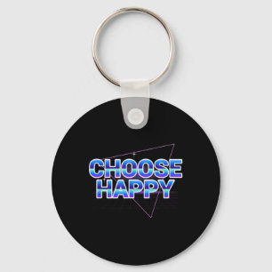 Chaveiro Escolher Cota de Mensagem Positiva de Camisa Feliz