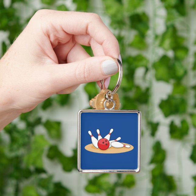 Chaveiro Escórias em greve de bola de boliche (Mão)