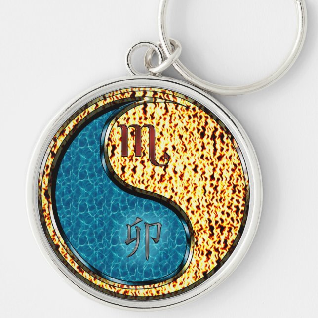 Chaveiro Escorpião e Coelho Fogo (Frente)