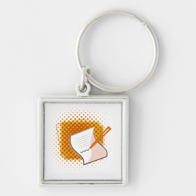 Chaveiro Escrevendo sobrevoo (Frente)