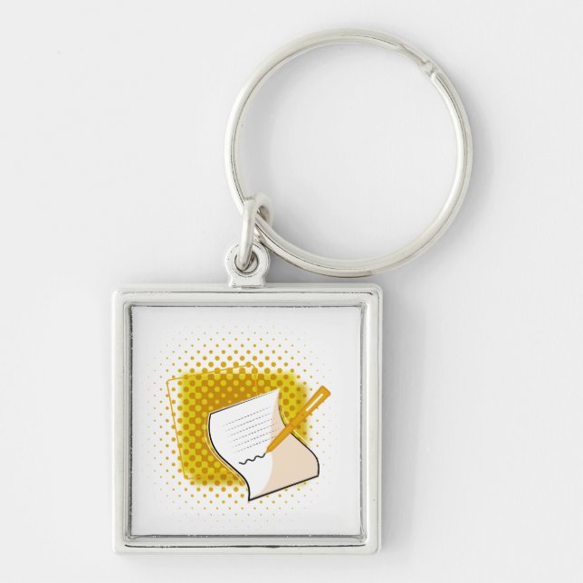 Chaveiro Escrevendo sobrevoo (Frente)