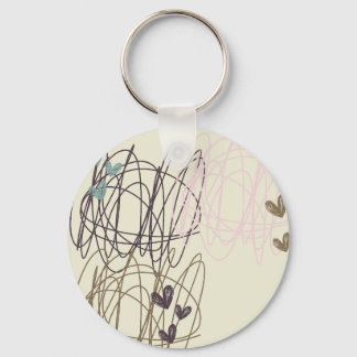 Chaveiro Escribble e corações - Trabalho em andamento