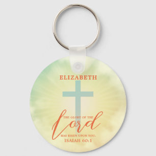 Chaveiro Escritura Cruzada Colorida Personalizada