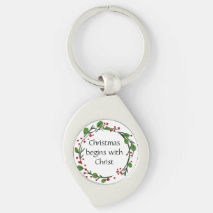 Chaveiro Escritura do Sticker de Escritura de Natal Cristão