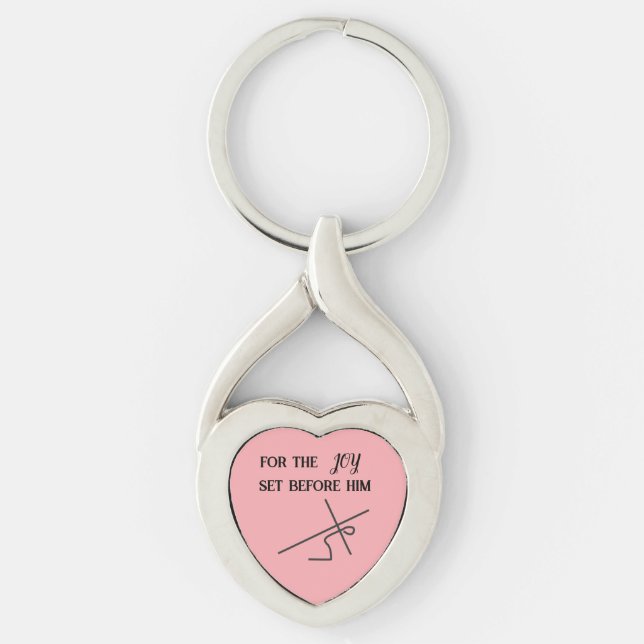 Chaveiro Escritura l Cristo l Cruz l (Frente)