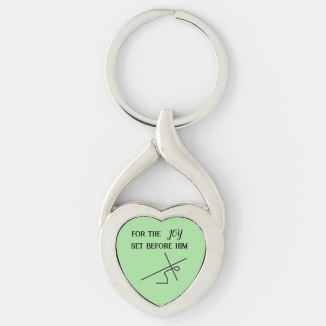 Chaveiro Escritura l Cristo l Cruz l (Frente)