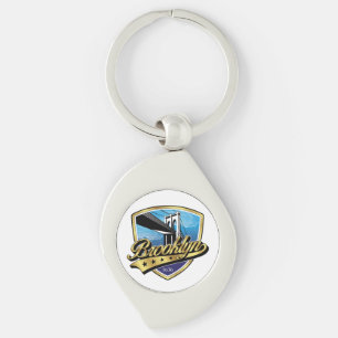 Chaveiro Escudo do Brooklyn e Desenho Swoosh