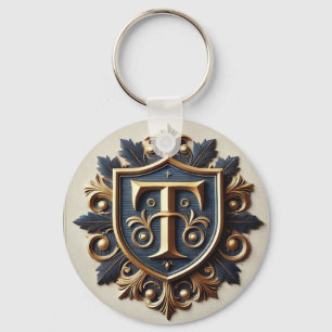 Chaveiro Escudo Heráldico Ornado Elegante