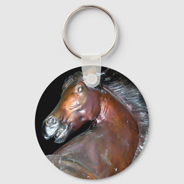 Chaveiro Escultura do Cavalo de Bronze (Frente)